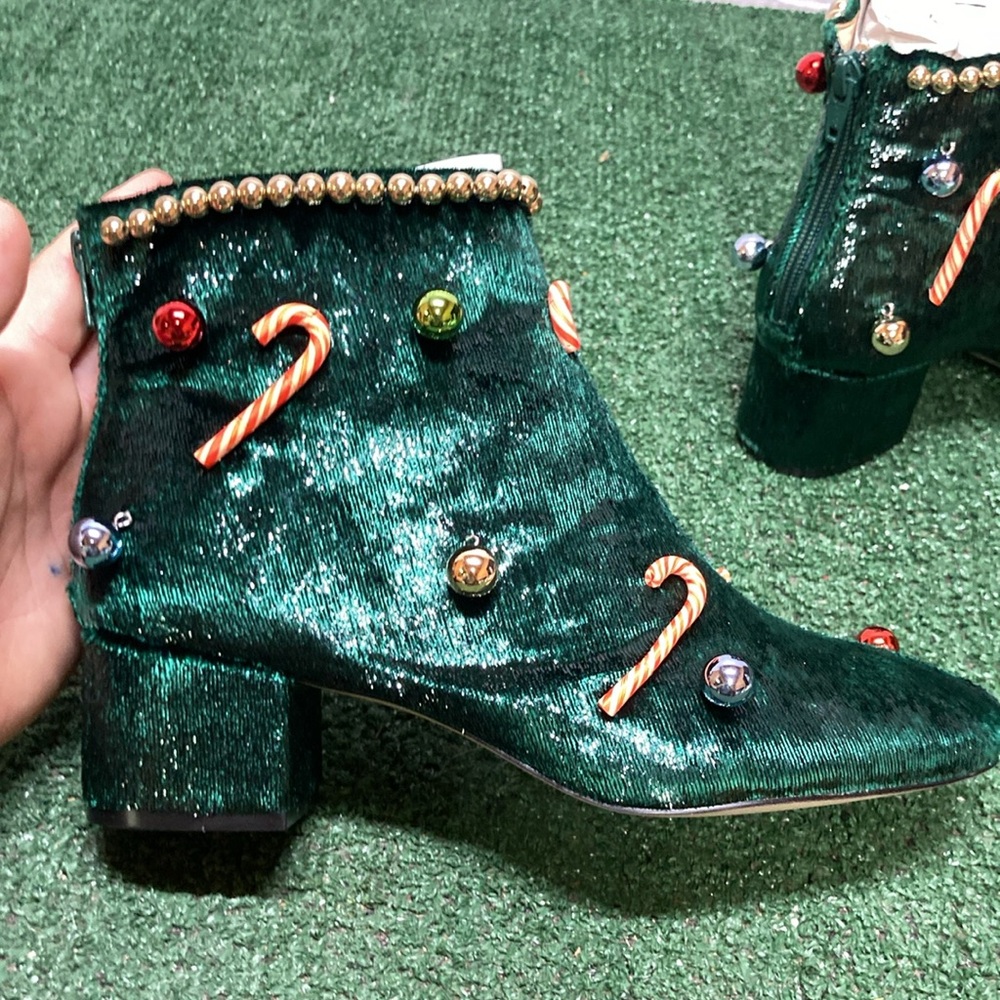 Katy Perry Ankle Christmas Boots women’s size 9. VGUC - Picture 7 of 9